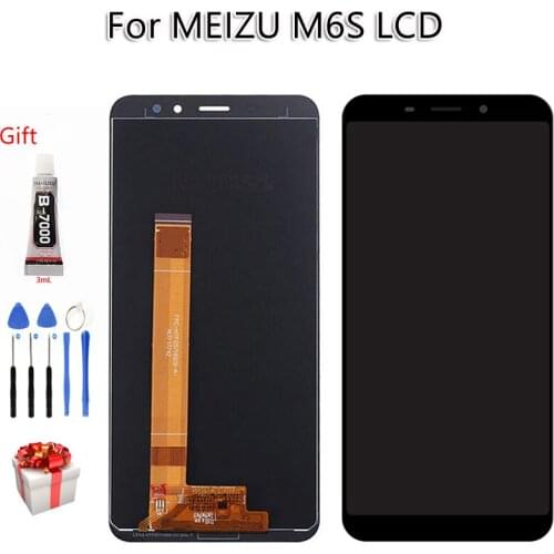 AAA Quality For MEIZU M6S LCD Display Touch Screen 5.7 inch Digitizer Assembly With Frame For Meilan Mblu S6 Display