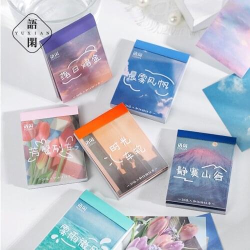 30 Pcs Creative Transparent Cover Stickers Book DIY Stationery Scrapbook Decorative Background Sticker Kawaii Journal Stationery