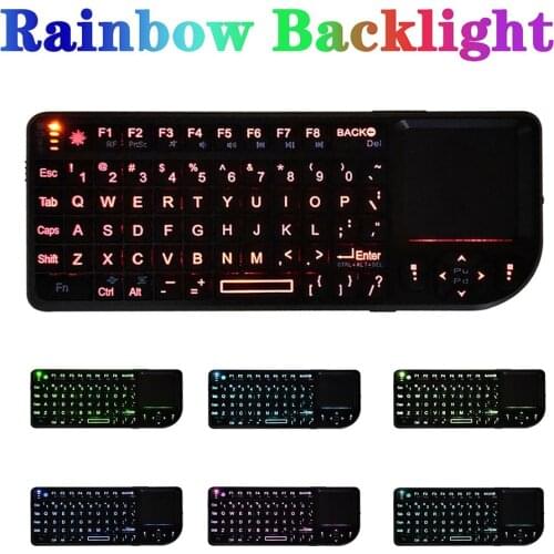 Mini 2.4Ghz Wireless Keyboard Spanish/Russian/English 3-in-1 Handheld Keyboard With Touchpad Mouse For PC Notebook Smart TV Box