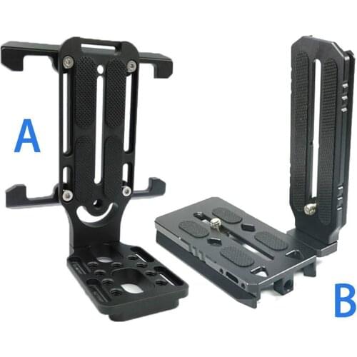 FEICHAO Quick Release L Plate Vertical Shooting Board Bracket Holder for Zhiyun CRANE 2 3 Weebill S Handheld Stabilizer Tripod