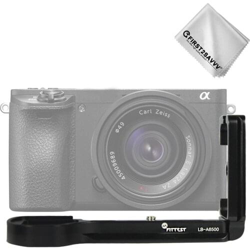 Quick Release L Plate Metal Hand Grip Arca Swiss Bracket Holder Compatible with Sony Alpha A6500 a6500 professional Versio