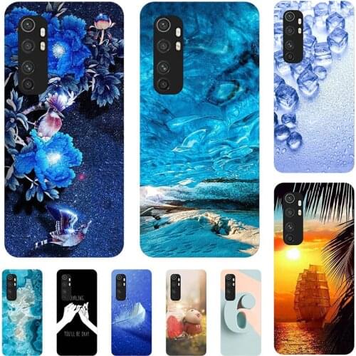 For Xiaomi Mi NOTE 10 Lite Cover For Xiaomi Mi NOTE10 Pro Fashion Cool Cartoon Flower Capa Soft Silicone TPU Case