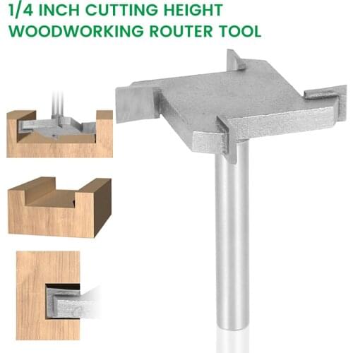 Woodworking Spoilboard Surfacing Router Bits 1/4 inch 6mm Shank 1.5 inch Cutting Diameter Slab Flattening Router Bit Planing Bit