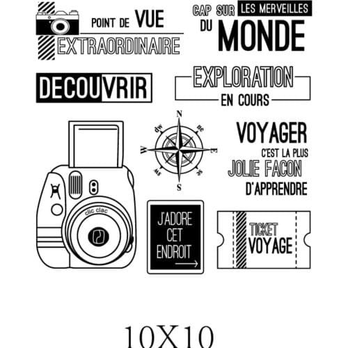 French Transparent Clea r Silicone Stamp/Seal for DIY scrapbooking/photo album Decorative clear stamp A3052