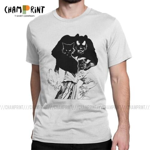 Legoshi And Gouhin T-Shirt Men Beastars Anime Wolf Animals Manga Hipster Cotton Tees Round Collar T Shirt Graphic Printed Tops
