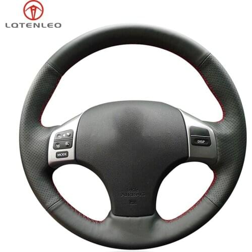 LQTENLEO Black Artificial Leather Car Steering Wheel Cover For Lexus IS IS250 IS250C IS300 IS300C IS350 IS350C F SPORT 2005-2011