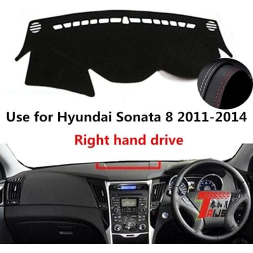 TAIJS Factory Anti UV Casual Leather Car Dashboard Cover For Hyundai Sonata 8 2011 2012 2013 2014 Right hand drive
