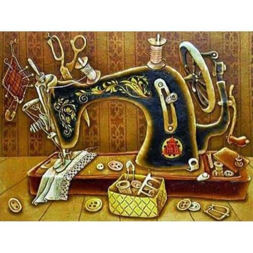5d diy Diamond painting Cross Stitch kit Diamond Embroidery mosaic sewing machine kit pattern picture