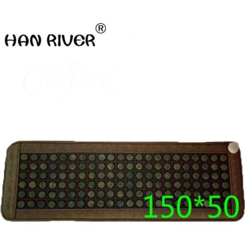 Natural jade6 rows of germanium stone therapy three sofa cushion Electric heating cushion health care physical therapy carpet