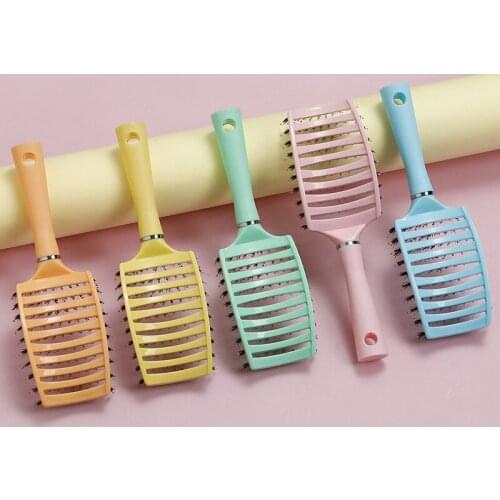 Brosse Cheveux Femme Hairbrush Anti Klit Detangler Detangling Hair Brush Bristle Nylon Scalp Massager Tangle Teaser Hair Comb