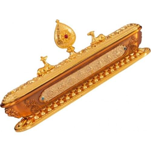 Tibetan Nepal Handmade Zinc-copper Alloy Incense Burner Burning Censer