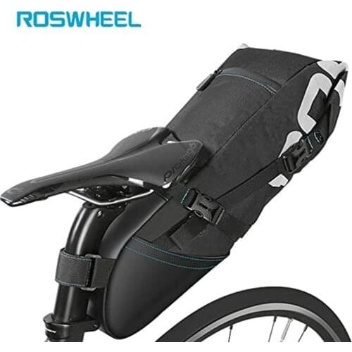 Bike Bag Adjustable 8L-10L Bike Saddle Bag Bicycle Under Seat Pack Cycling Accessories Tail Pouch forbikeBag Bicycle SaddleBag