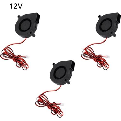 Anet 3D Printer Cooling Fan 5015 50x50x15mm Centrifugal Blower Fan 12V 24V 2-Pin Brushless Cooling Cooler Fan