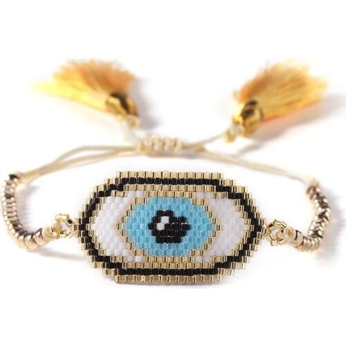 BLUESTAR Vintage DIY Eye Bracelet luxury MIYUKI Handmade Bracelets Fashion Woven accessories Pulseras Mujer 2020