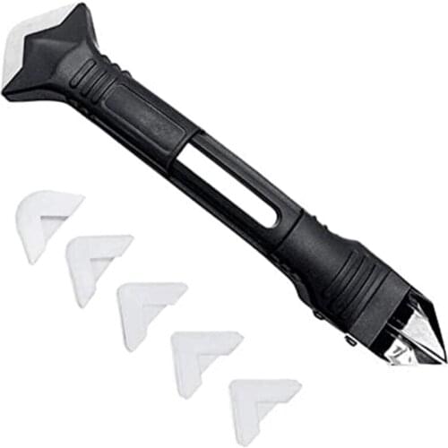 3 in 1 Durable Silicone Sealant Remover Glass Glue Angle Scraper Adhesive Kit X4YE