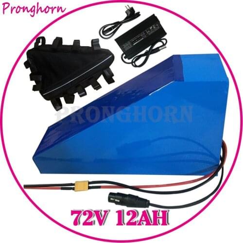 72V 1500W 2000W Battery 72V Ebike Battery 72V 12AH lithium Battery Pack 72V 12AH Electric Bicycle Battery With 84V 2A Charger