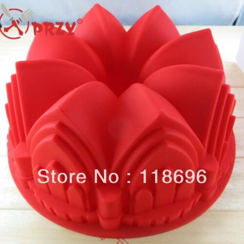 Big crown silica gel cake mold Birthday cake mould 100% of food grade silica gel