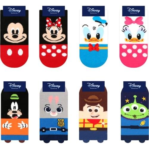 Disney Mickey Minnie Cute Cartoon Cotton Kids Socks Boys Girls Summer spring and autumn Mesh sports Socks