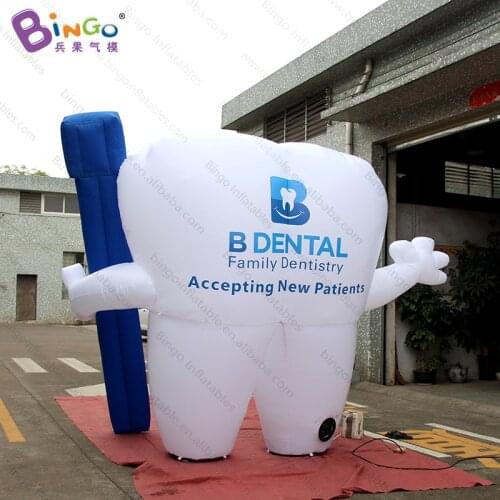 Customized 10 feet giant inflatable tooth / 3 meters inflatable tooth balloon / inflatable teeth model for advertising -toys