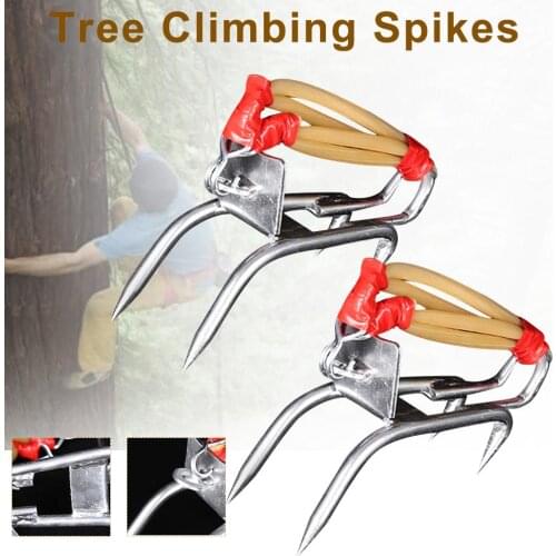 Tree Climbing Spike Set Non-slip Tree Climbing Tool Carbon Steel Durable Climbing Tree Shoes For Hunting Observe Picking Fruit