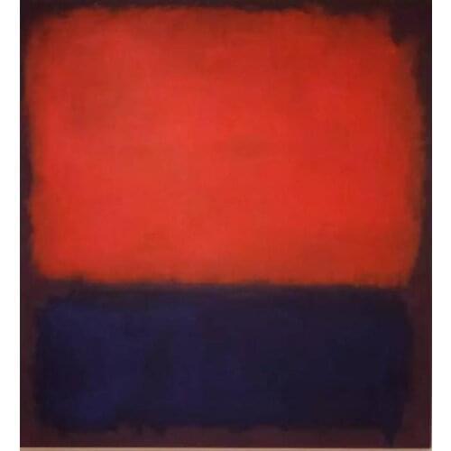 Mark Rothko Abstract American Style Hand Painted Frameless Unframed Oil Painting Canvas Waterproof airbrush square poster art
