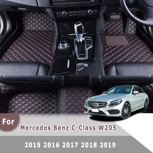 RHD Carpets For Mercedes Benz C-Class c class 2019 2018 2017 2016 2015 Car Floor Mats Auto Interior Parts Styling Custom Covers