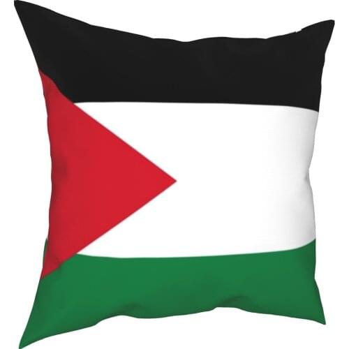Flag Of Palestine Square Pillow Covers Bed Car Palestinian Gaza Arabic Cushion Cover Funny Decor Throw Pillow Case 40*40cm