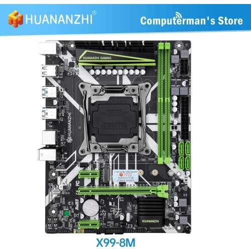 HUANANZHI X99 8M D4 X99 Motherboard Intel XEON E5 LGA2011-3 All Series DDR4 RECC NON-ECC memory NVME USB SATA Server workstation