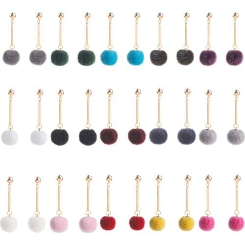 Fashion Jewelry Creative Small Ball Hair Earrings Sweet Temperament Girls Earring Multi-Color Wild Shake Gifts