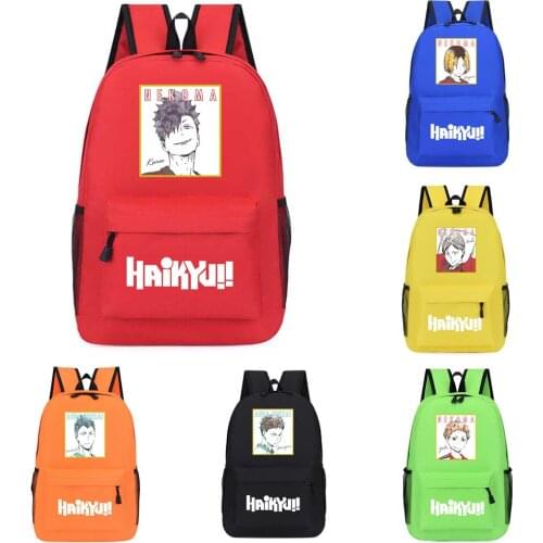 Fashion Anime Haikyuu Backpack School Bags