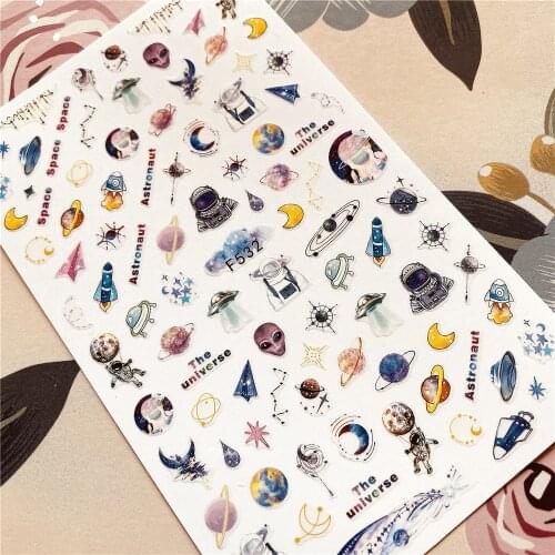 F-439 to 532 Alien Flower 3D Back glue Nail decal Nail sticker Nail decoration Nail art Nail tool Nail ornament