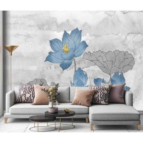 CJSIR Custom Any Size 3D Mural Wallpaper Modern High-quality Lotus Wall Painting Living Room Theme Hotel 3d Wallpaper Home Decor