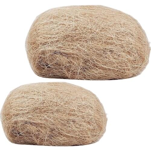 Natural jute silk outdoor fire kindling drilling wood flint tinder oil silk sucker bird nest handmade cage outdoor indoor