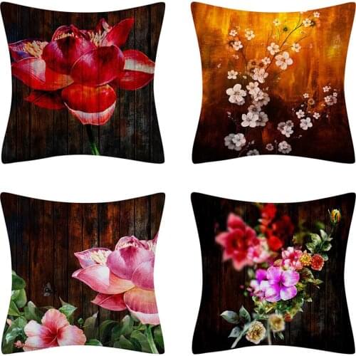 New Flower Abstract Art Throw Pillow Cover Home Decoration Pillow Sofa Cushion Cover Pillowcase Linen Floral