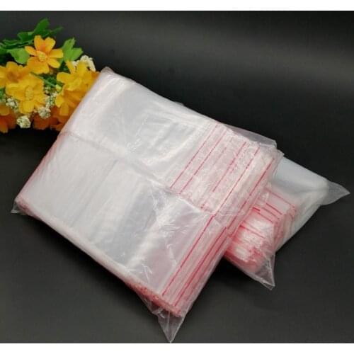 500pcs ZipLock Plastic Bag Package Jewelry Bag Fresh Keep Bag Vacuum Storage Bag Reclosable Zip Lock Transparent Packaging Pouch