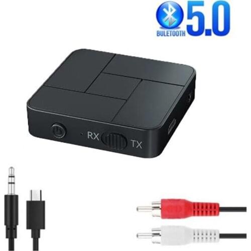 Bluetooth 5.0 Receiver Transmitter 3.5mm 3.5 AUX Jack RCA USB Dongle Wireless Audio Adapter Handsfree Call For TV PC headphones