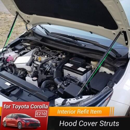 For Toyota Corolla 2018 2019 2020 E210 12TH Refit Engine Hood Spring Shock Lifting Strut Bars Support Hydraulic Rod Car-styling