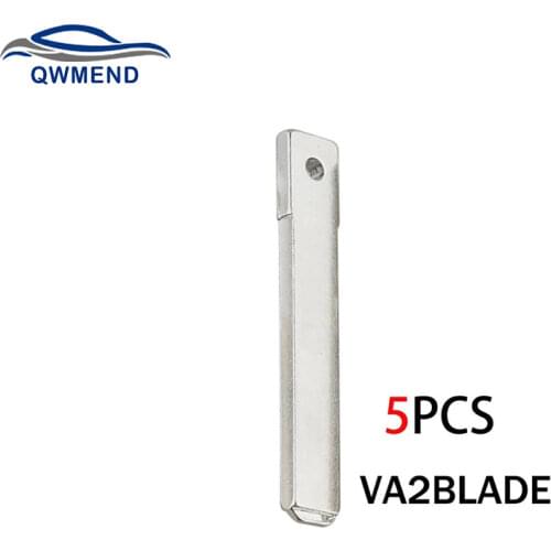 BHKEY 5pcs VA2 Blade Replacement Uncut Car Key Blade for Peugeot for Renault for Citroen Blade VA2