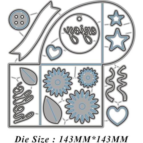 Christmas Cut Die Christmas Gift Candy 3D INFINITY BOX Cut Metal Cutting Dies Diy Molds Scrapbooking Paper Making Die Cuts Craft