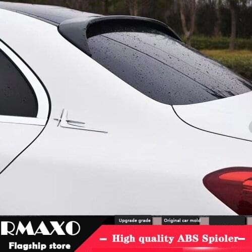 For Benz W205 Roof Spoiler 2016-2018 C-class C180 200 260 300 C63 High Quality ABS Material Car Rear Wing Color Rear Spoiler