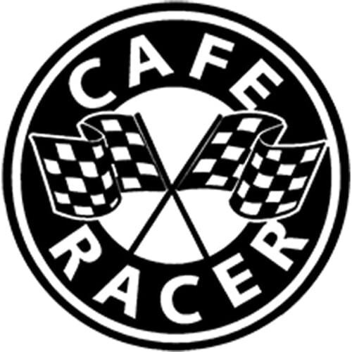 Funny CAFE RACER Car Stickers Motorcycle Decals Waterproof Decals PVC 13cm X 13cm
