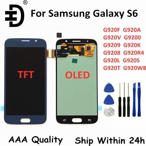 HD 5.1" LCD Screen For Samsung Galaxy S6 SM-G920F LCD Display Touch Digitizer For Samsung S6 G920A G920V Display Replacement