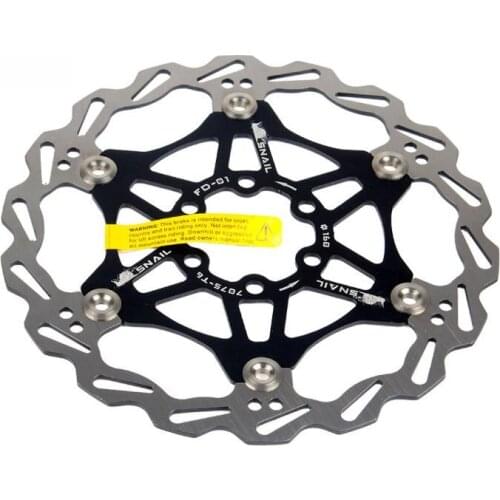 1pcs 203mm Mountain Bike Brake Rotor Strong Heat Dissipation Floating Rotor MTB Disc Brake Pad for Bicycle Ultralight