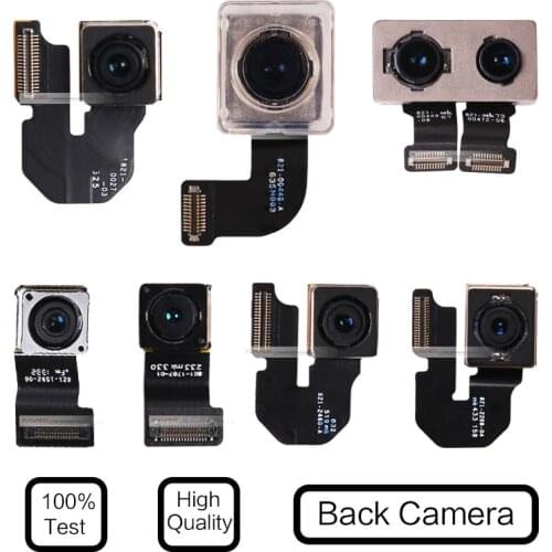 1pcs Test Back Rear Camera Flex Cable For iPhone 5 5S 5C 6 6S 7 8 Plus X Rear Big Camera Replacement Parts