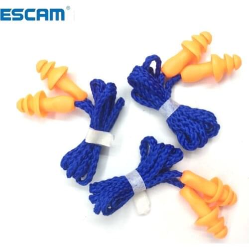 10 Pairs Comfort Soft Foam Ear Plugs Tapered Travel Sleep Noise Reduction Prevention Earplugs Sound Insulation Ear Protection