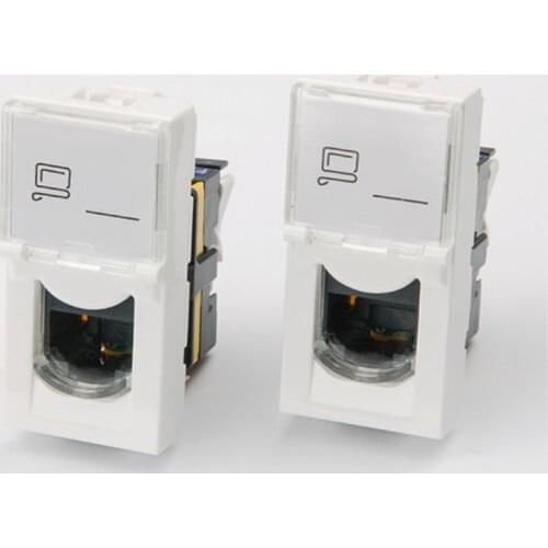 10pcs Legrand style CAT6A keystone rotary type CAT6A module French module 76571