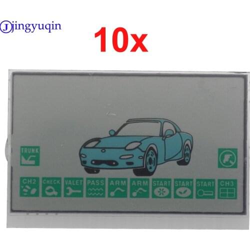 10X A9 LCD Display Screen For Russian Version Two way Car Alarm System Starline A9 lcd Remote Controller Keychain Key Fob Chain