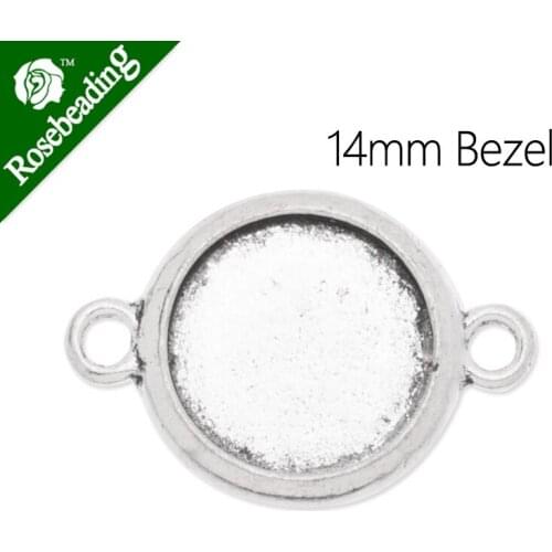 14mm Antique Silver Plated blanks for bracelet,cuff bracelet blank,bracelet blank,bracelet bezel,zinc alloy,Sold 20pcs/lot-C3780