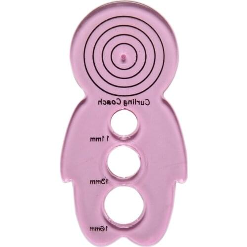 2019 DIY Cute Doll Shape Rulers Curling Coach Paper Quilling Tool Quilled Creations Art Craft Guide Help Tools Kit