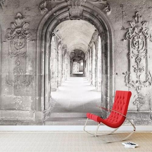 Custom 3D Photo Wallpaper Vintage Marble Background Wall Decor Mural 3D Creative Space Living Room Study Backdrop Wall Painting